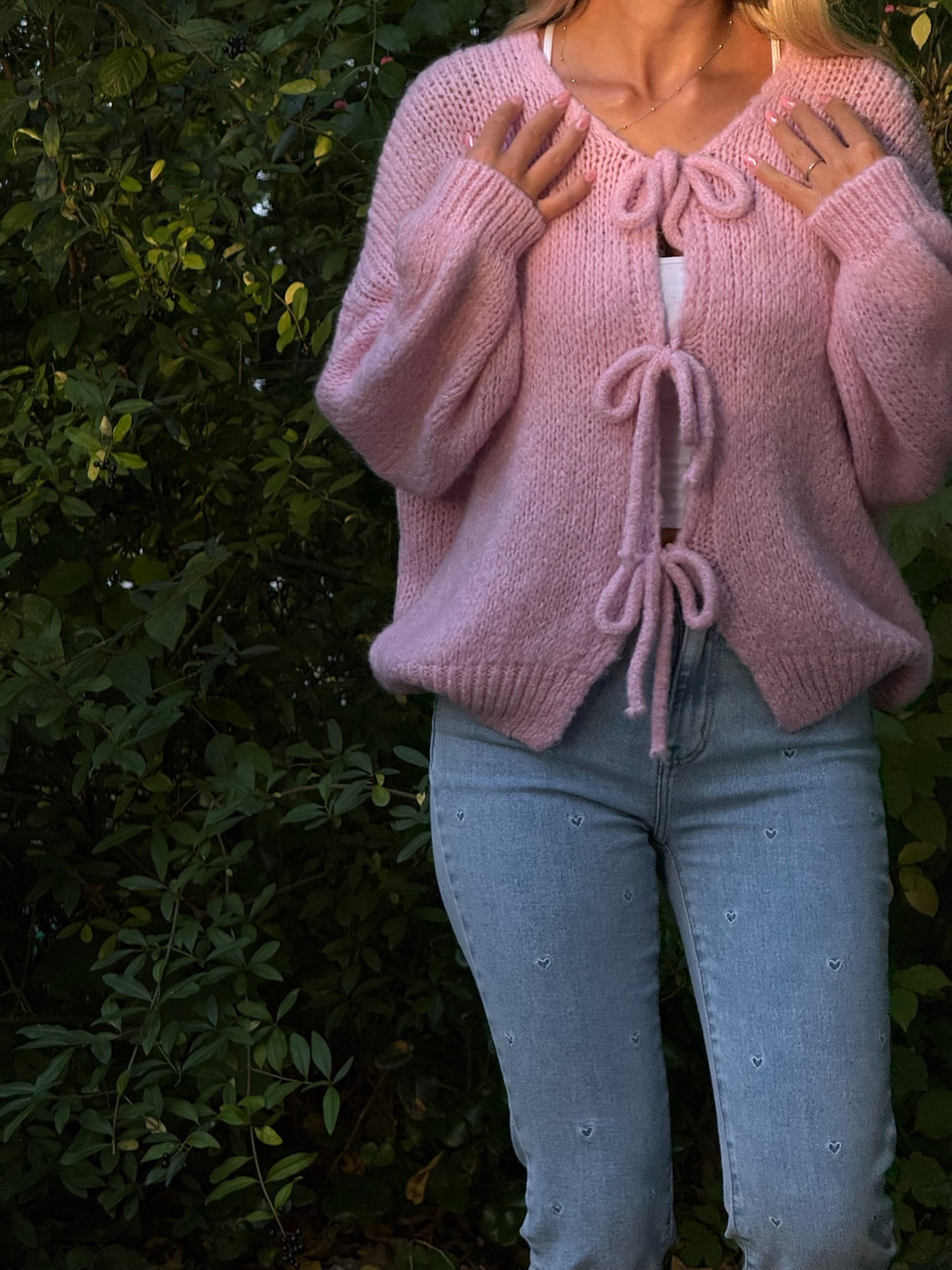 Schleifen Cardigan Lena