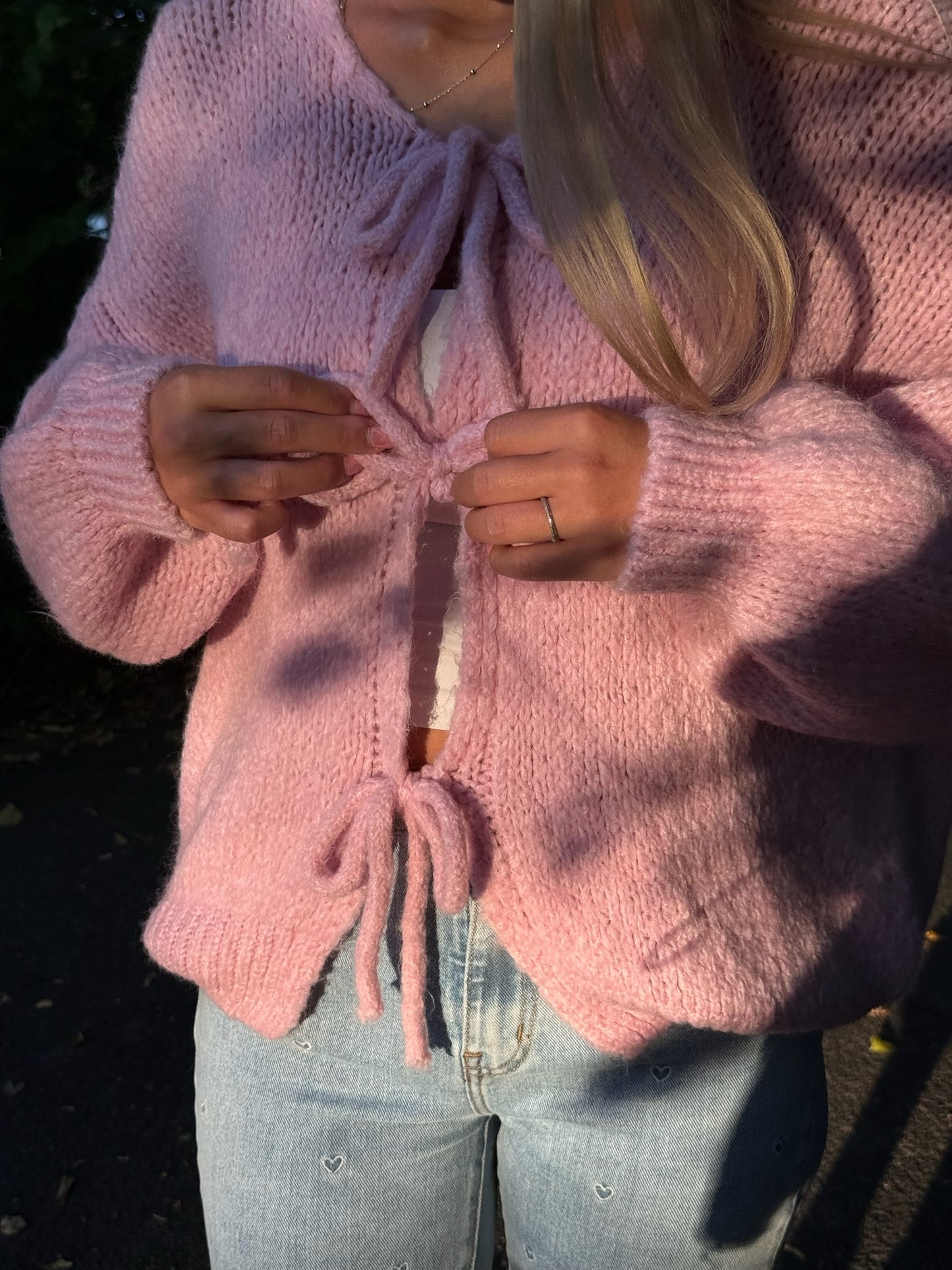 Schleifen Cardigan Lena