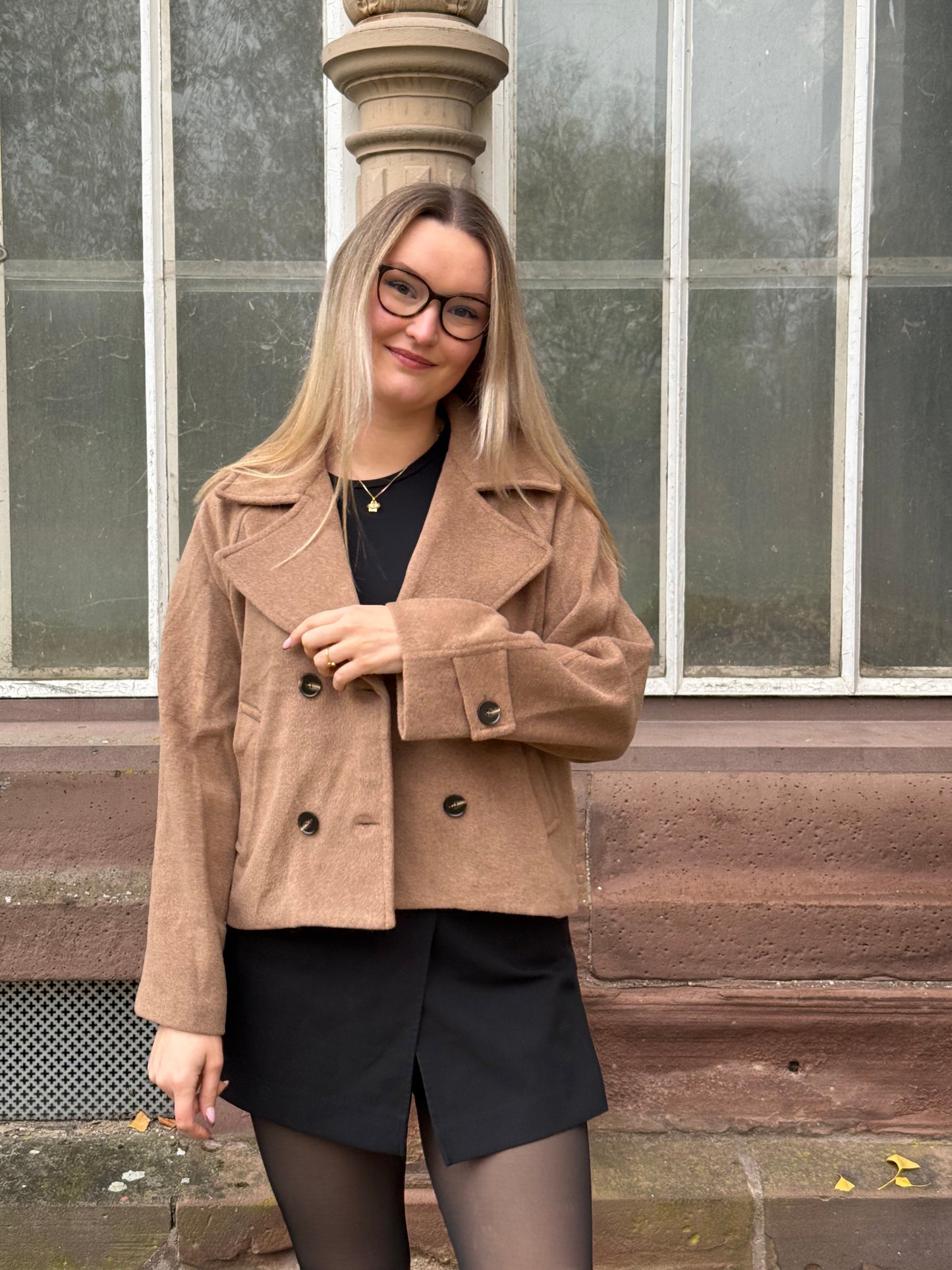 Kurzer Wollmantel Lana