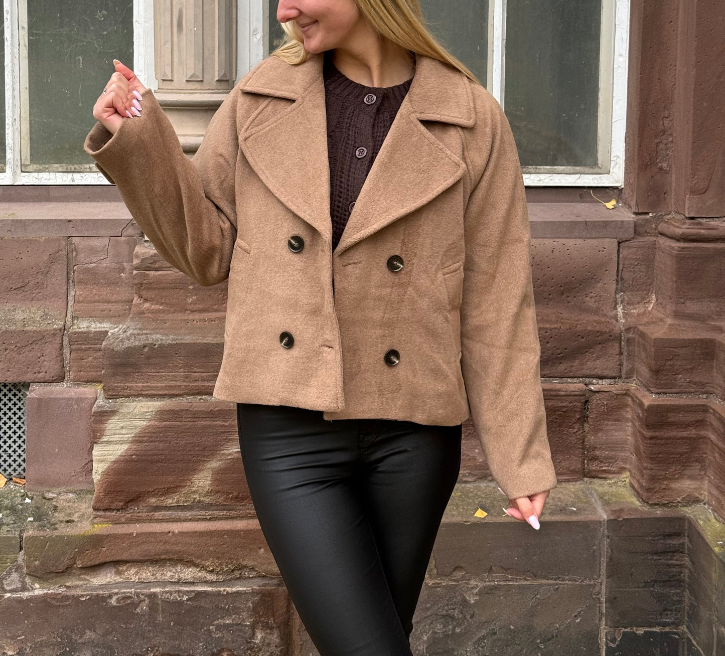 Kurzer Wollmantel Lana