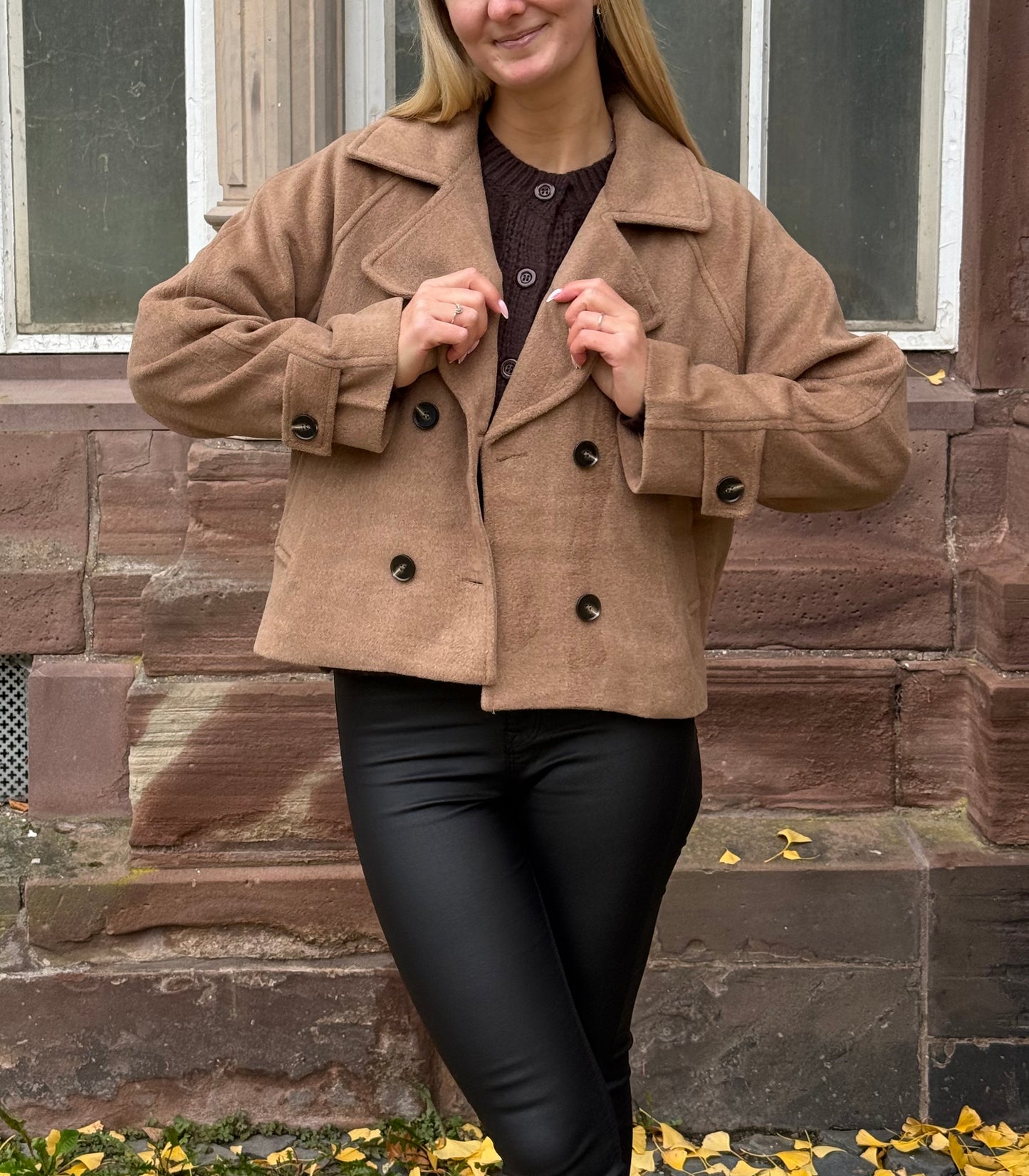 Kurzer Wollmantel Lana